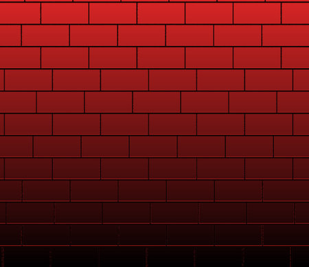 Red and Black Gradient brick wall, texture brick backgroundの写真素材