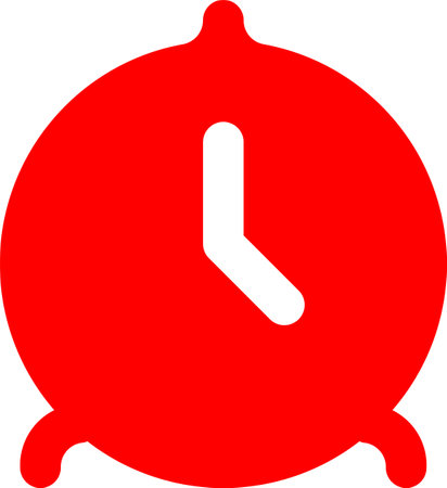 alarm clock icon isolated on white background. Time symbol. Vector illustrationのイラスト素材