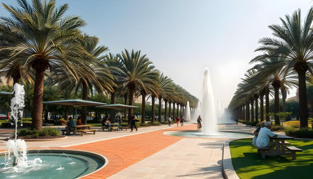 Dubai miracle garden, United Arab Emiratesの素材