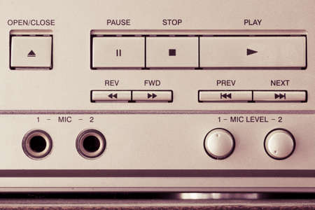 CD Player buttons, retroの写真素材