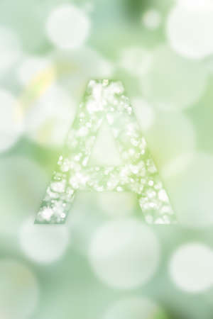 bogeh english alphabet backgroundの写真素材