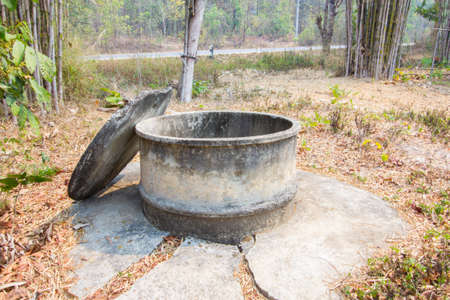Old water well in countryside, thailandの写真素材