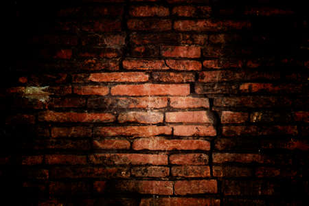 brick grunge texture, wall background, vignette
