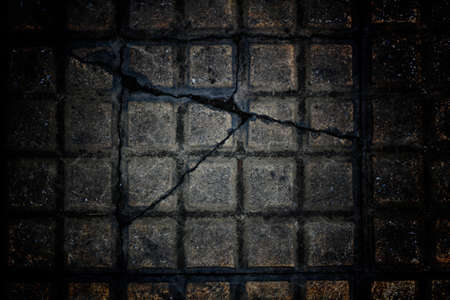 grunge texture, wall background, vignetteの写真素材