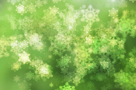 natural green background, with snowflakesの写真素材