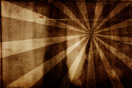 vintage abstract sun rays on the wall grunge.の写真素材