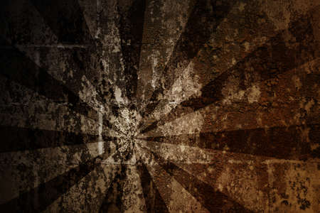vintage abstract sun rays on the wall grunge.の写真素材