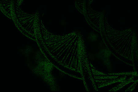 DNA on a beautiful matrix background
