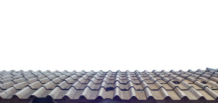 roof of house isolated on white background.の写真素材