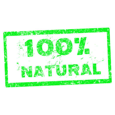Abstract grunge office stamp with the text 100 % natural  on white backgroundのイラスト素材