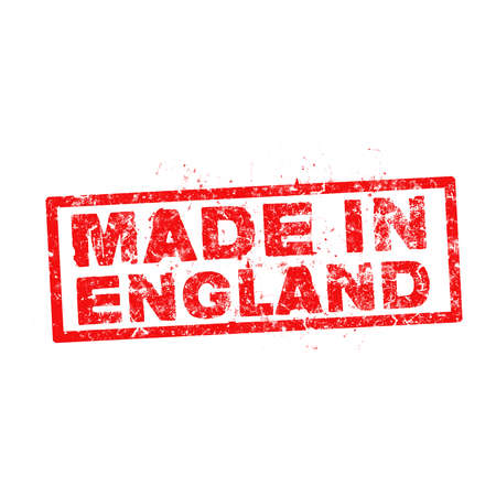 made in england red stamp.のイラスト素材