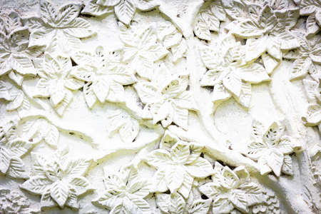 white stucco with flower texture, watercolor styleの写真素材