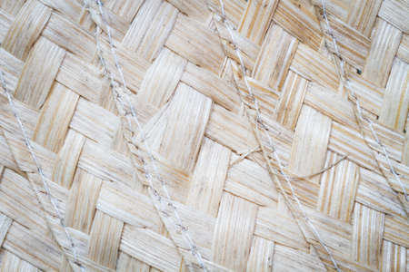 bamboo texture and background, close-up of traditional hatの写真素材