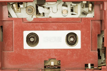 closeup vintage radio cassette player ,retro technology, vintage styleの写真素材