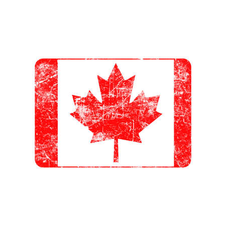 illustration vector grunge stamp flag of Canada countryのイラスト素材