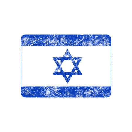 illustration vector grunge stamp flag of Israel countryのイラスト素材