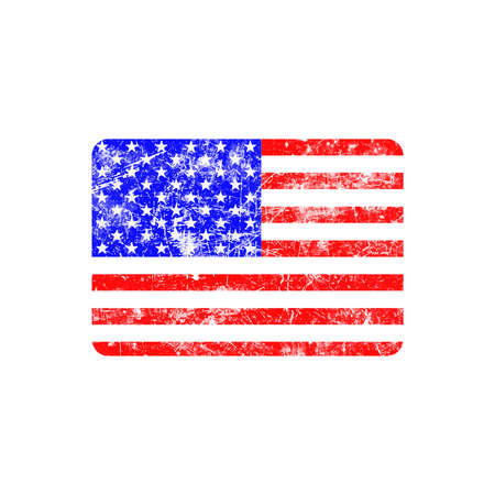 illustration vector grunge stamp flag of United states countryのイラスト素材