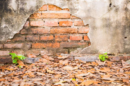 cracked concrete vintage brick old wall background