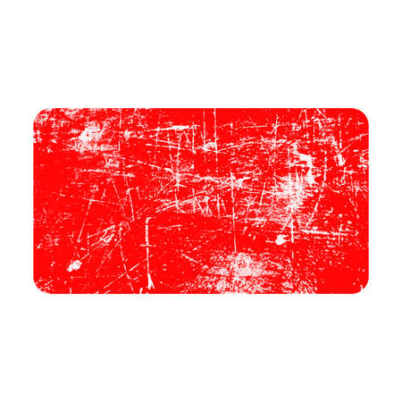 illustration vector red rectangular horizontal grunge rubber texture stampのイラスト素材