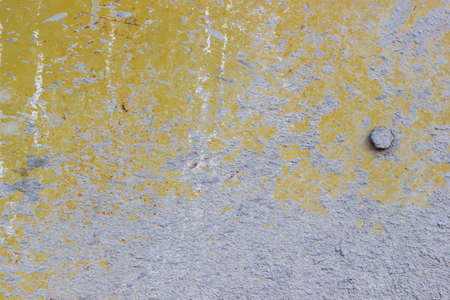 totally closeup yellow electric concrete mixer with wonderful texture background.の写真素材