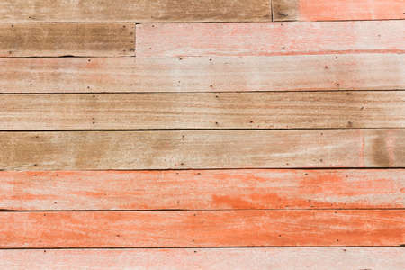 Wooden old red floor background planks or wood texture table with copyspaceの写真素材