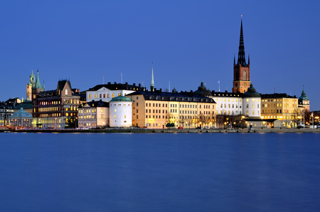 Riddarholmen in central Stockholmの写真素材