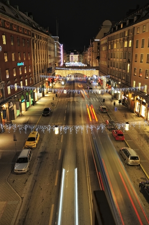 Kungsgatan in Stockholmのeditorial素材