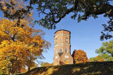 Gothic Tower is a building in the Drottningholm Palace area on Lov?n. The tower stands in direct connection west of the castle\\\\のeditorial素材