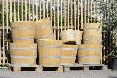New large and small cedar planters for the garden