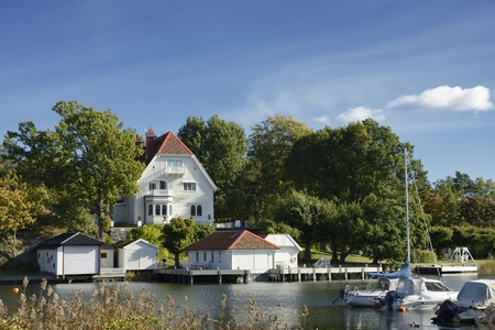Harbor in Nynashamn - Swedenのeditorial素材