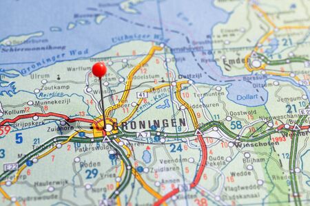 Sweden Stockholm, 07 April 2018: European cities on map series. Closeup of Frogsのeditorial素材