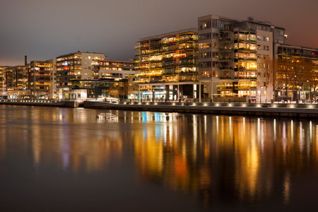 Modern apartment buildings in Stockholm - Swedenの写真素材
