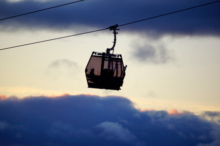 Mountain Cable Car at Idre mountin, Sweden