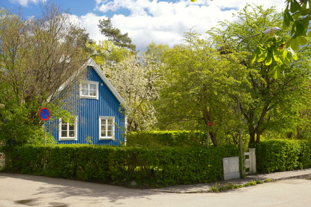 Swedish home, Malarhojden - Swedenの写真素材