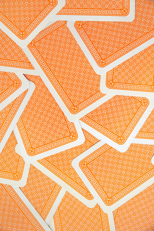 Backside of a large group of playing cards for backgroundの写真素材