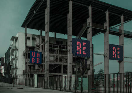 Abandoned factory buildingsのeditorial素材