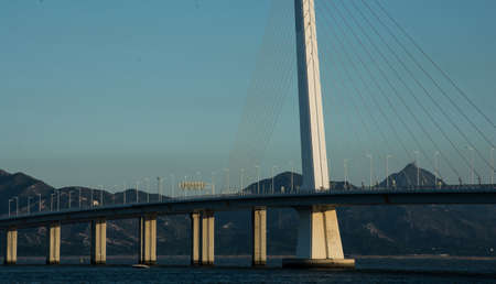 Shenzhen Bay sea and bridge