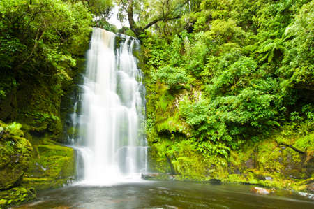 Mac Lean Falls in the Catlins of South New Zealandの写真素材