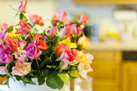 Flowers as interior decoration, nice bunch of flowers