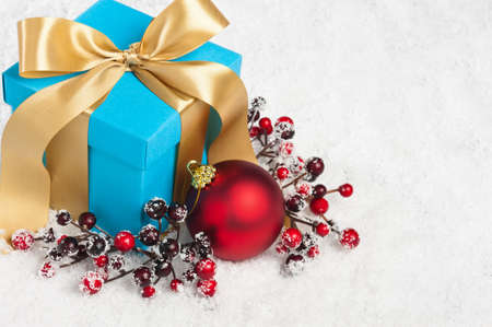 Present in festive decoration for manifold occasionsの写真素材