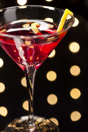 Cosmopolitan Cosmo cocktail in Disco settingの写真素材