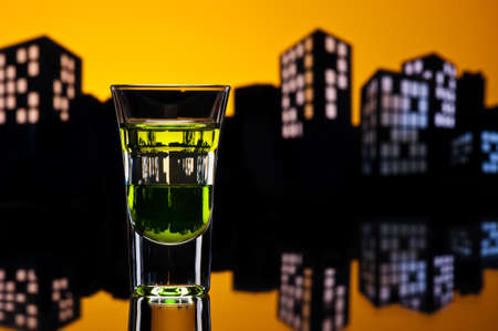 ABC shoot in colorfull cityscape settingの写真素材