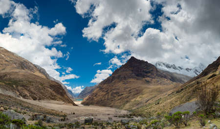 Santa Cruz Trek, Cordillera Blanca, Peru South Americaの写真素材