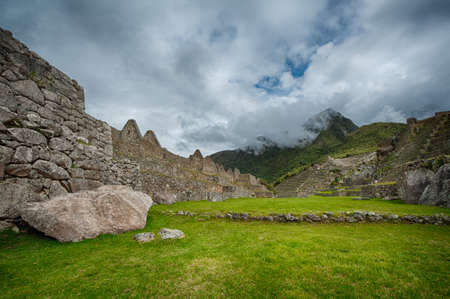 Machu Picchu detail shotsの写真素材
