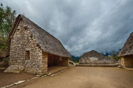 Ceremonial Rock of Machu Picchu, Cuzco, Peruの写真素材