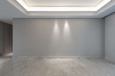 View into an empty living roomの写真素材