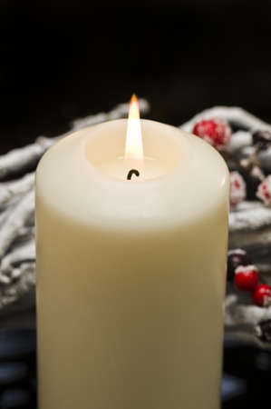 White candleの写真素材