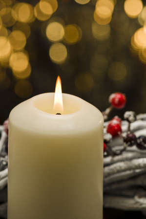 White candleの写真素材