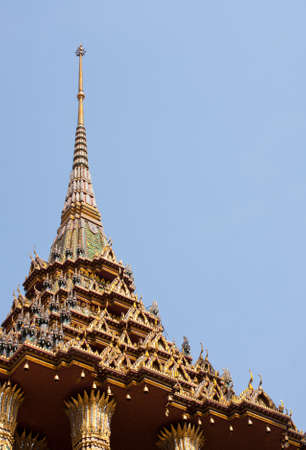 roof temple of thailand,art of thaiの写真素材