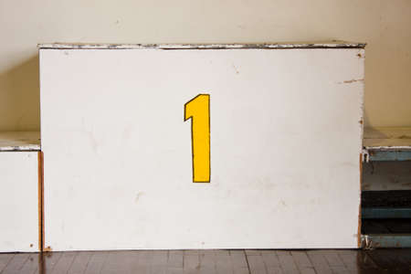 staium number one,first for the winner.の写真素材